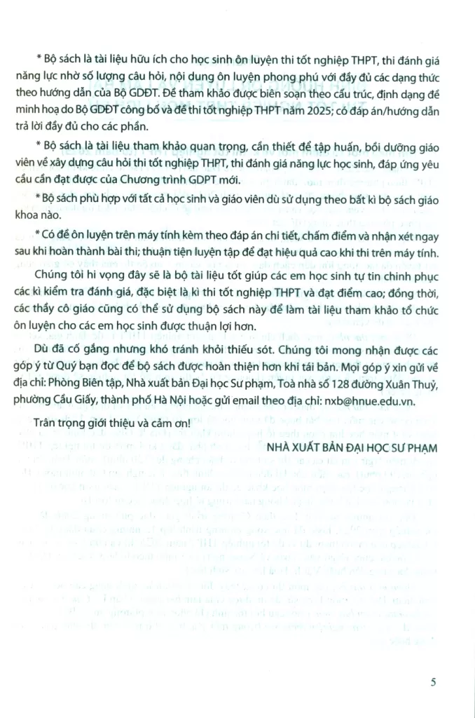 ÔN LUYỆN TRẮC NGHIỆM THI TỐT NGHIỆP THPT MÔN LỊCH SỬ (Theo Chương trình giáo dục phổ thông 2018)